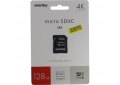MicroSD 128GB Smartbuy U3 V30 A1 Advanced 90/70 с адаптером